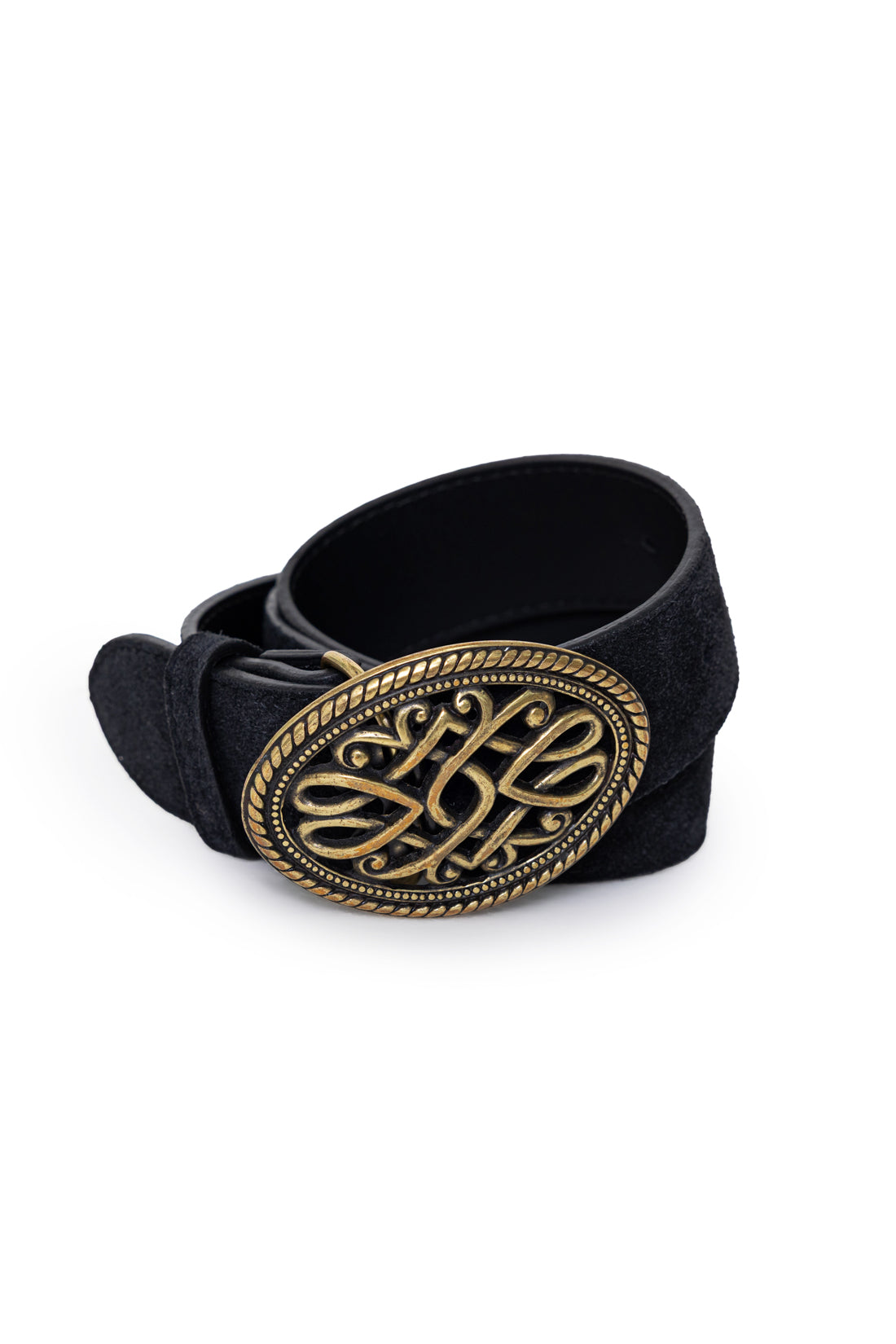 Ceinture cuir noire - Aurore