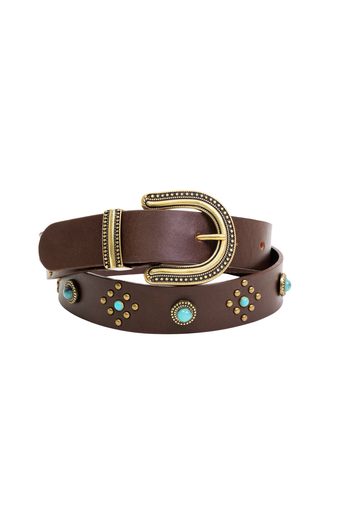 Ceinture cuir marron -  Azul
