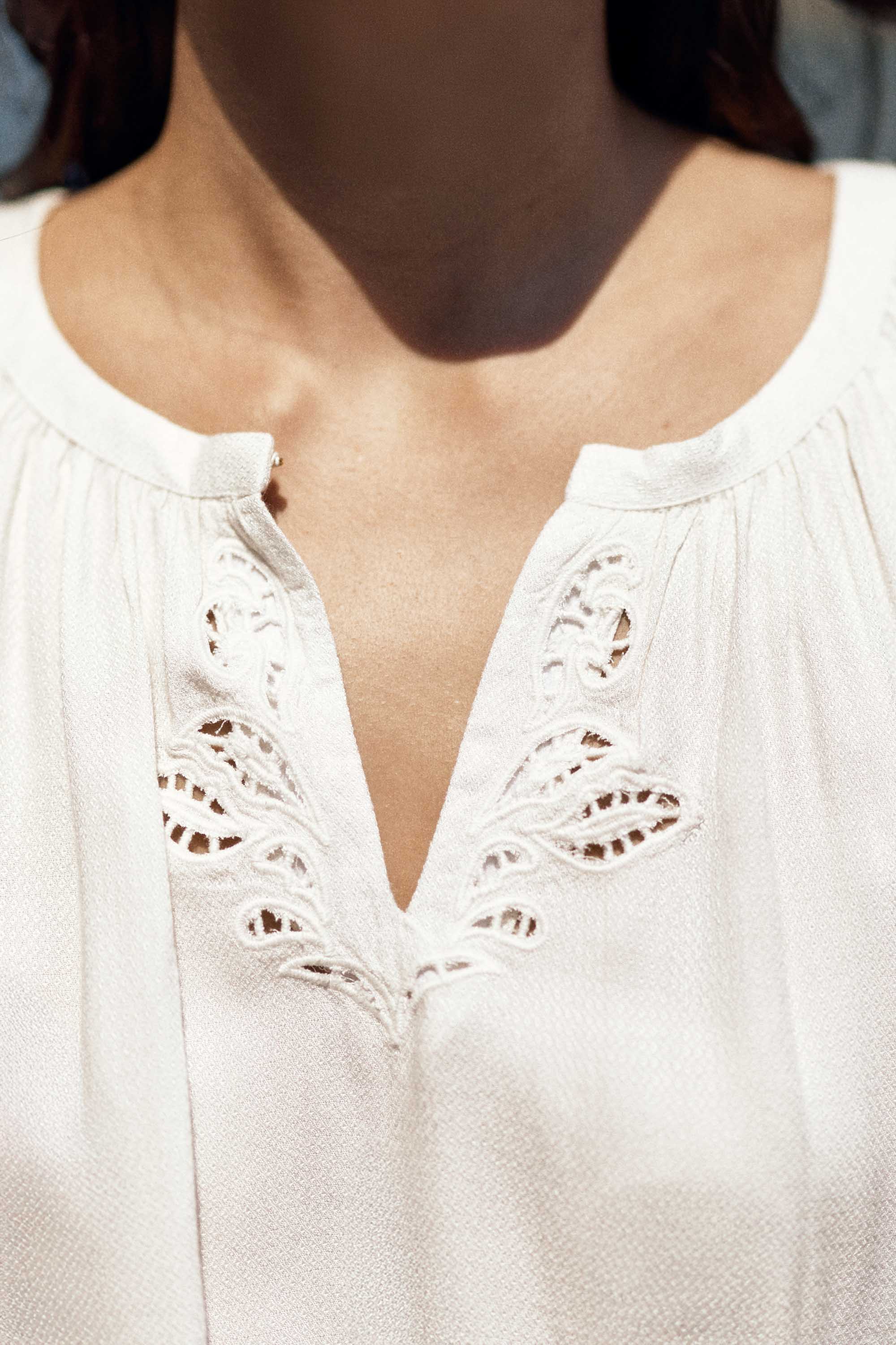 Blouse ample brodée - Bary