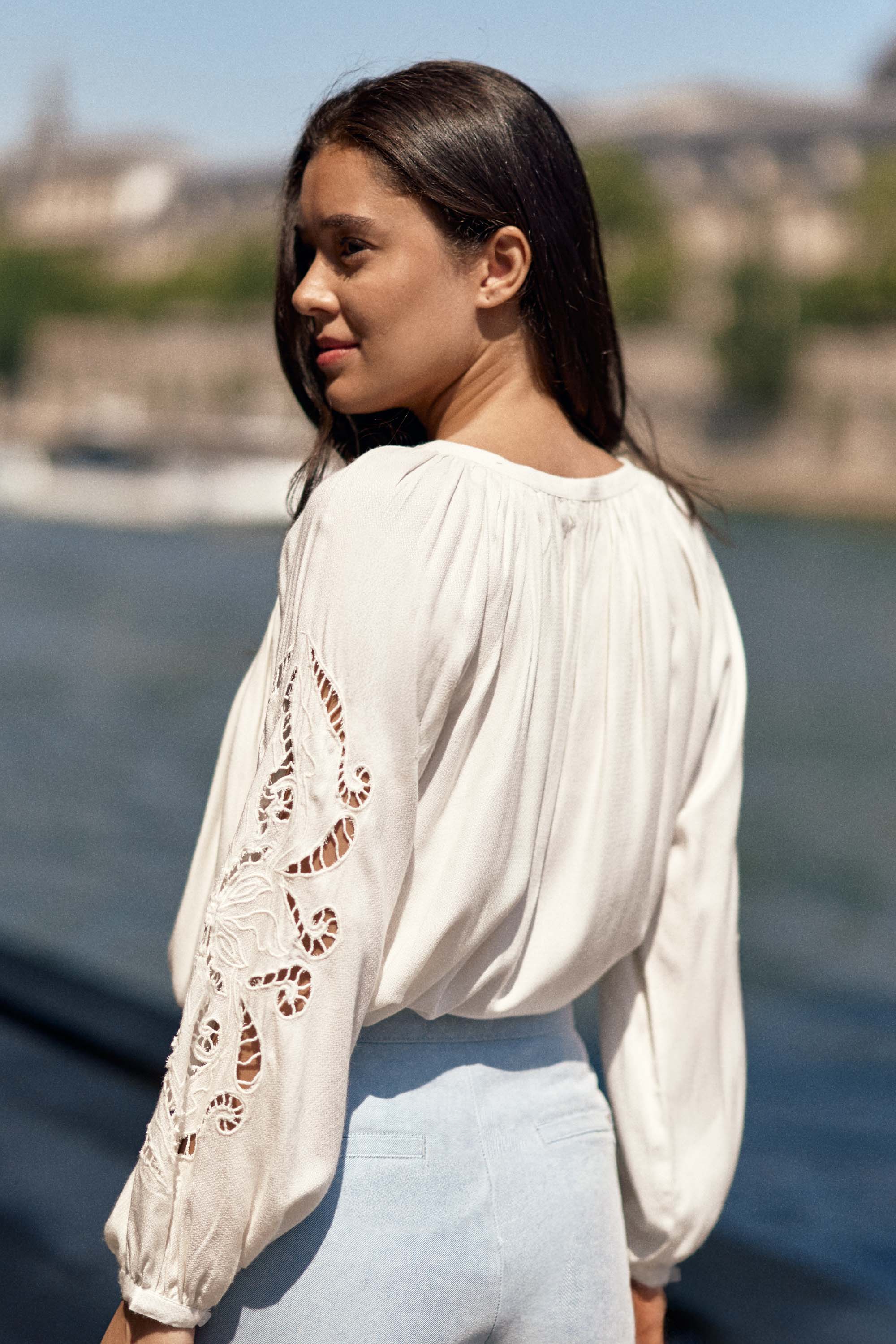 Blouse ample brodée - Bary