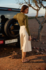 Pull col rond kaki - Beatrice