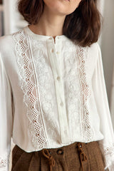 Blouse ecru - Bilena