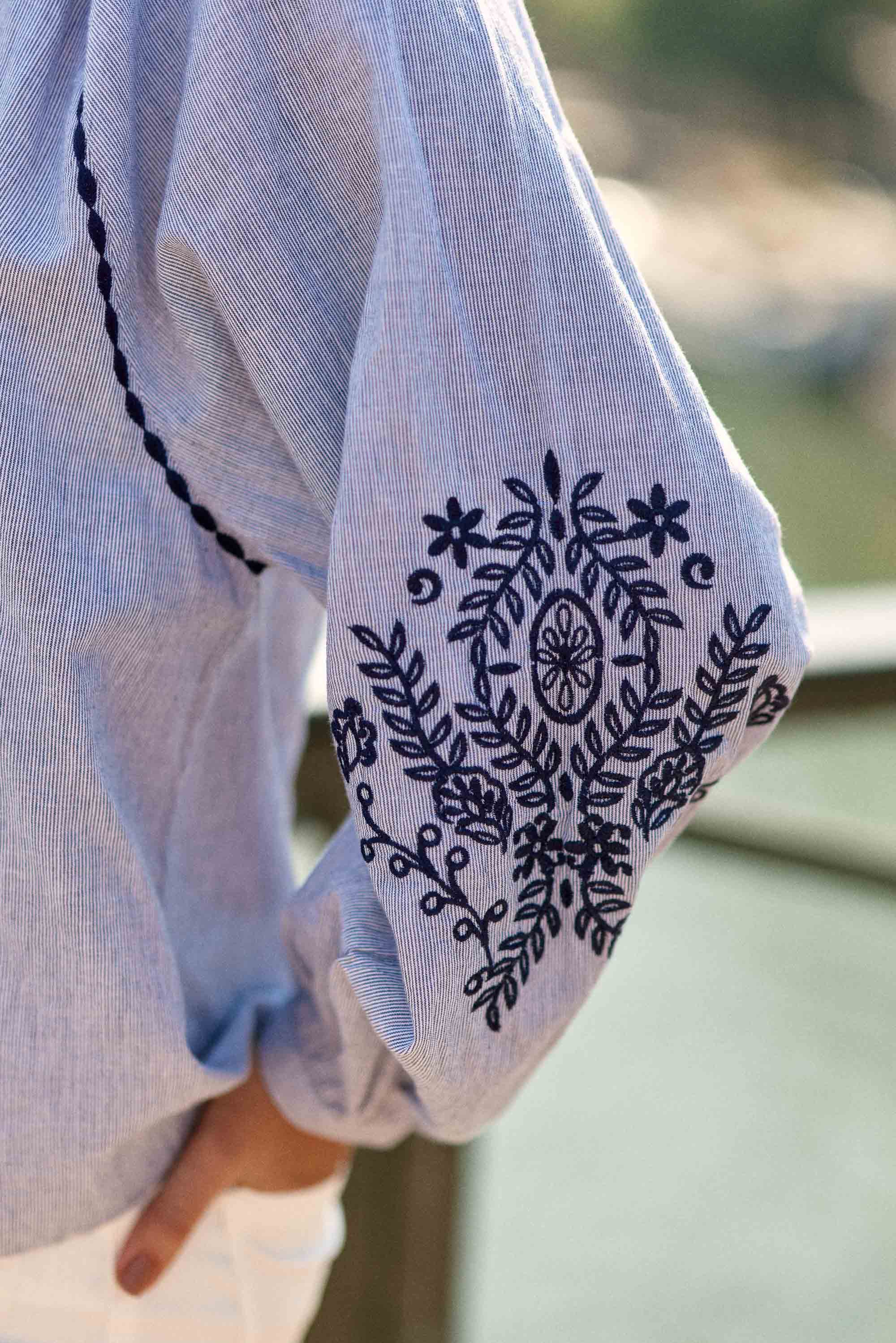 Blouse ample bleue - Blena