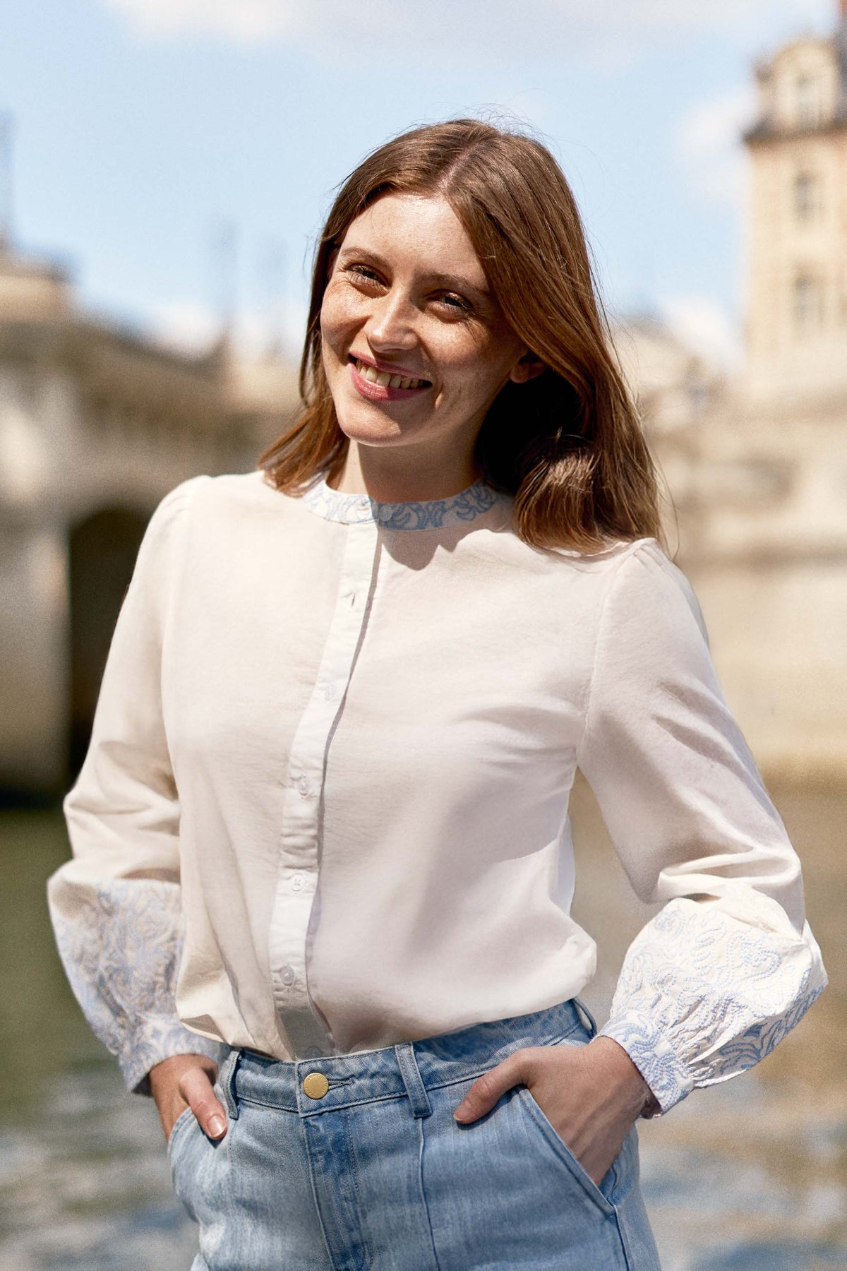 Blouse avec broderies - Bloy