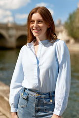 Blouse avec broderies - Bloy