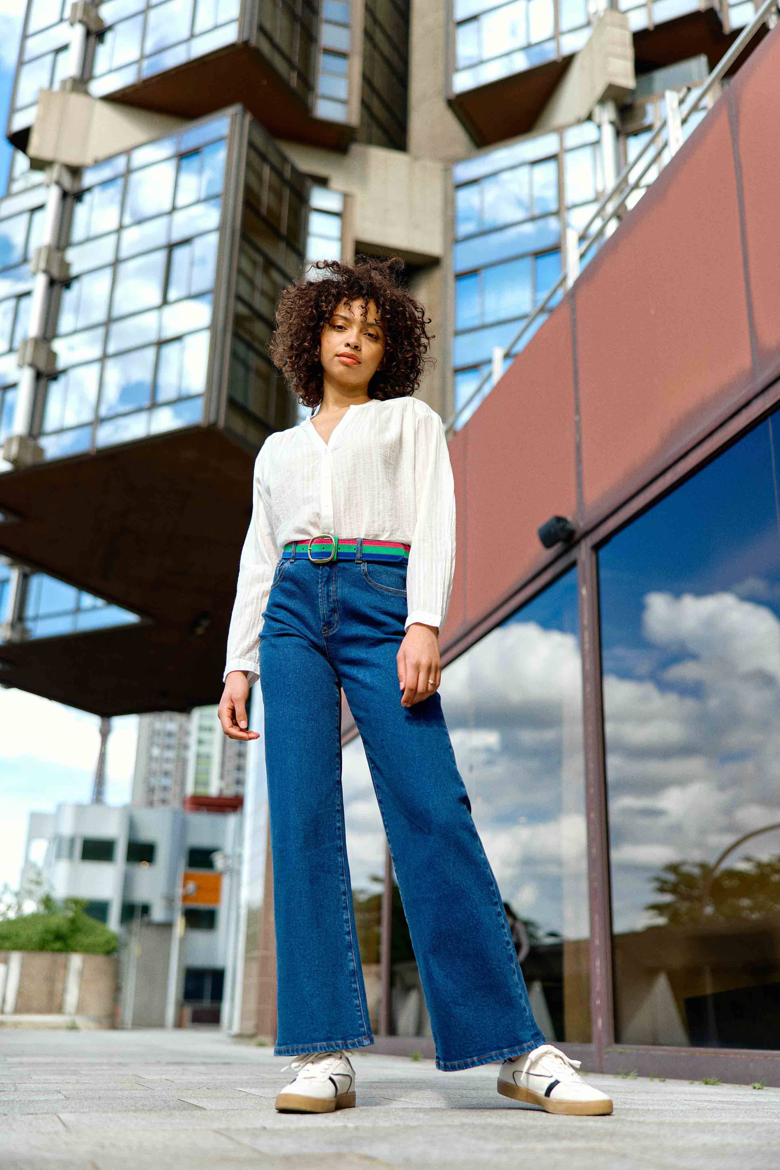 Blouse col V blanc - Bolia