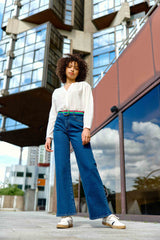 Blouse col V blanc - Bolia