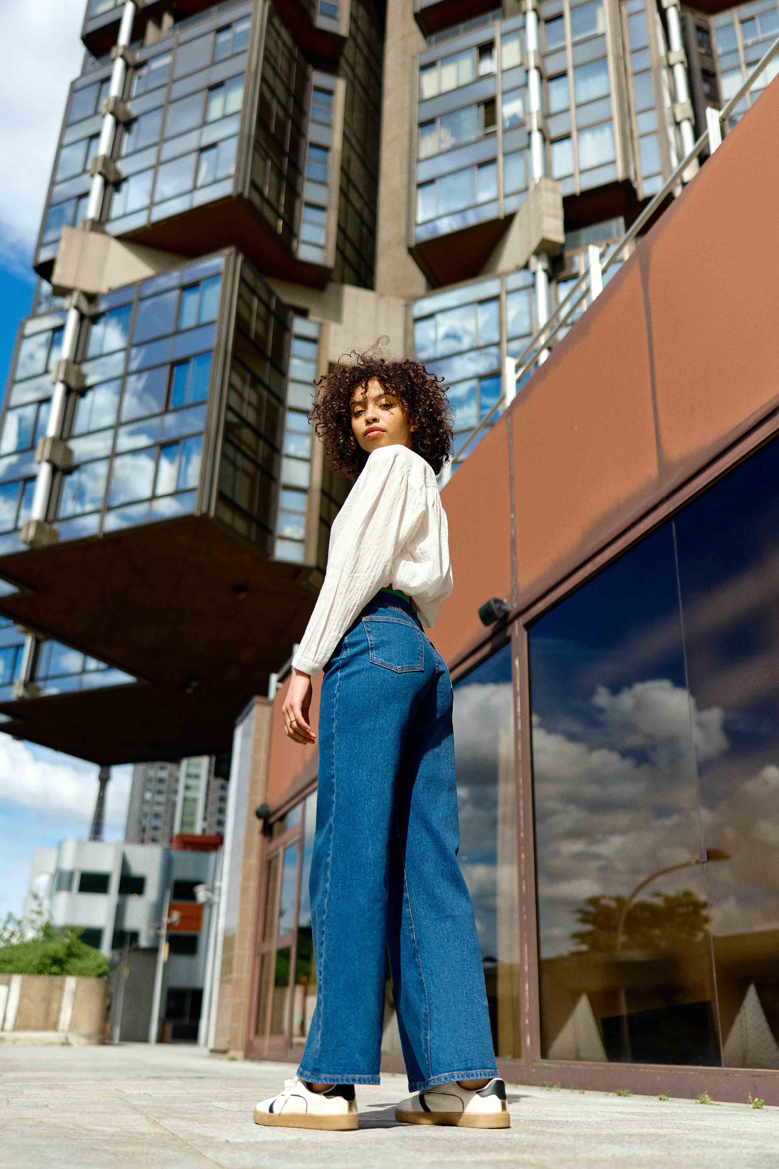 Blouse col V blanc - Bolia