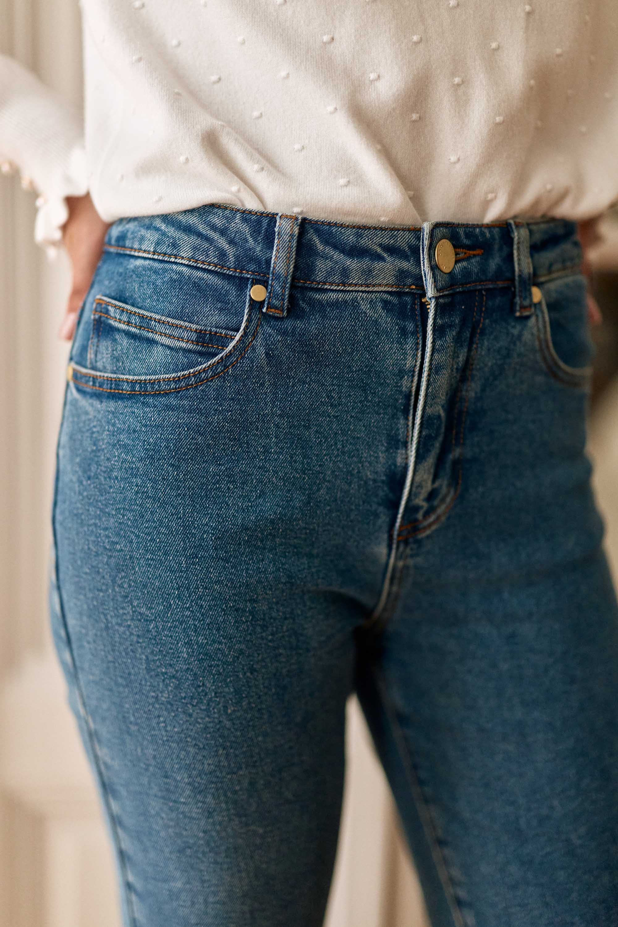 Jeans droit medium stone - Brieg