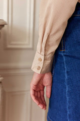 Chemisier beige - Carla