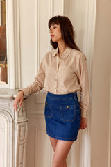 Chemisier beige - Carla