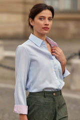 Chemisier bleu - Carla