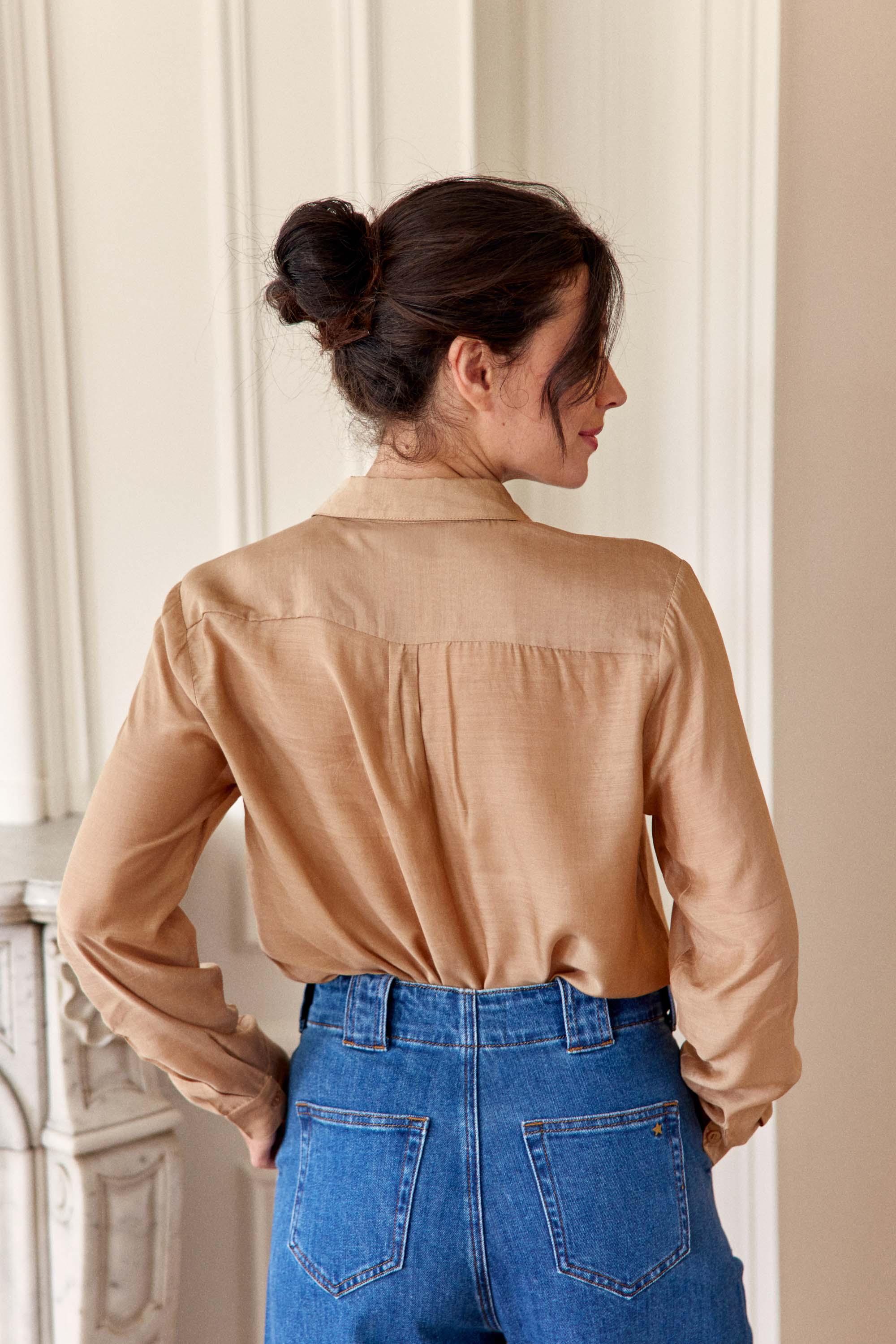 Chemisier camel - Carlita