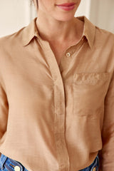 Chemisier camel - Carlita