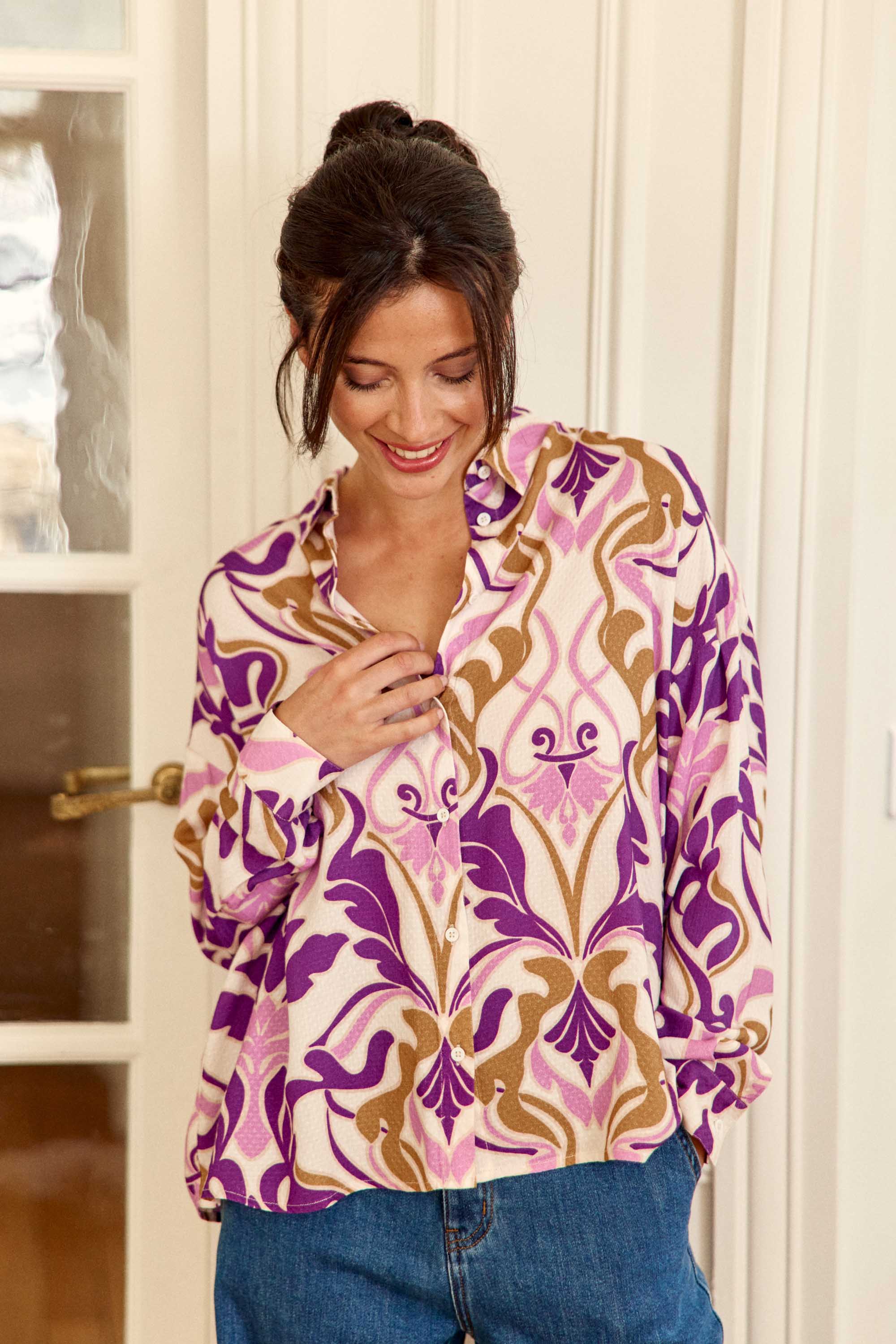 Chemisier violet - Claria