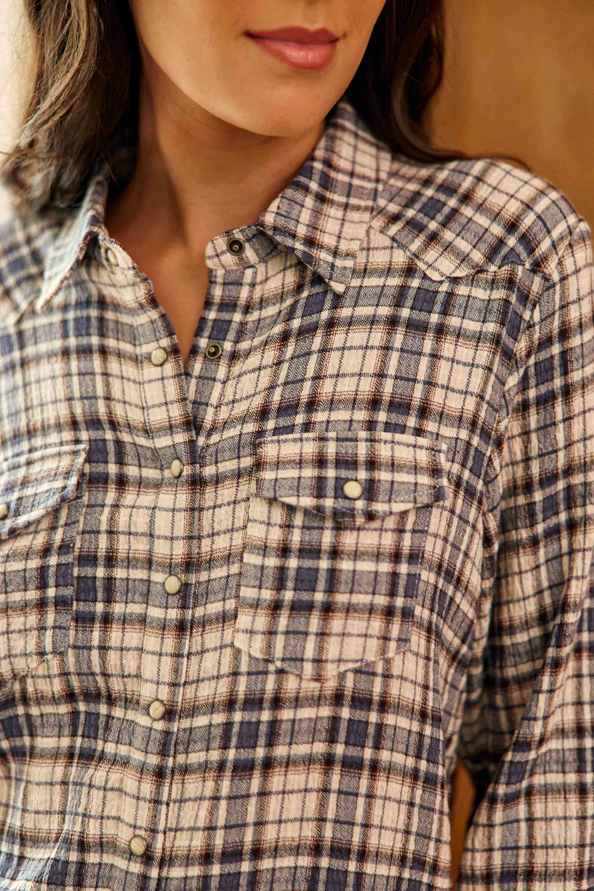 Chemisier à carreaux - Clau