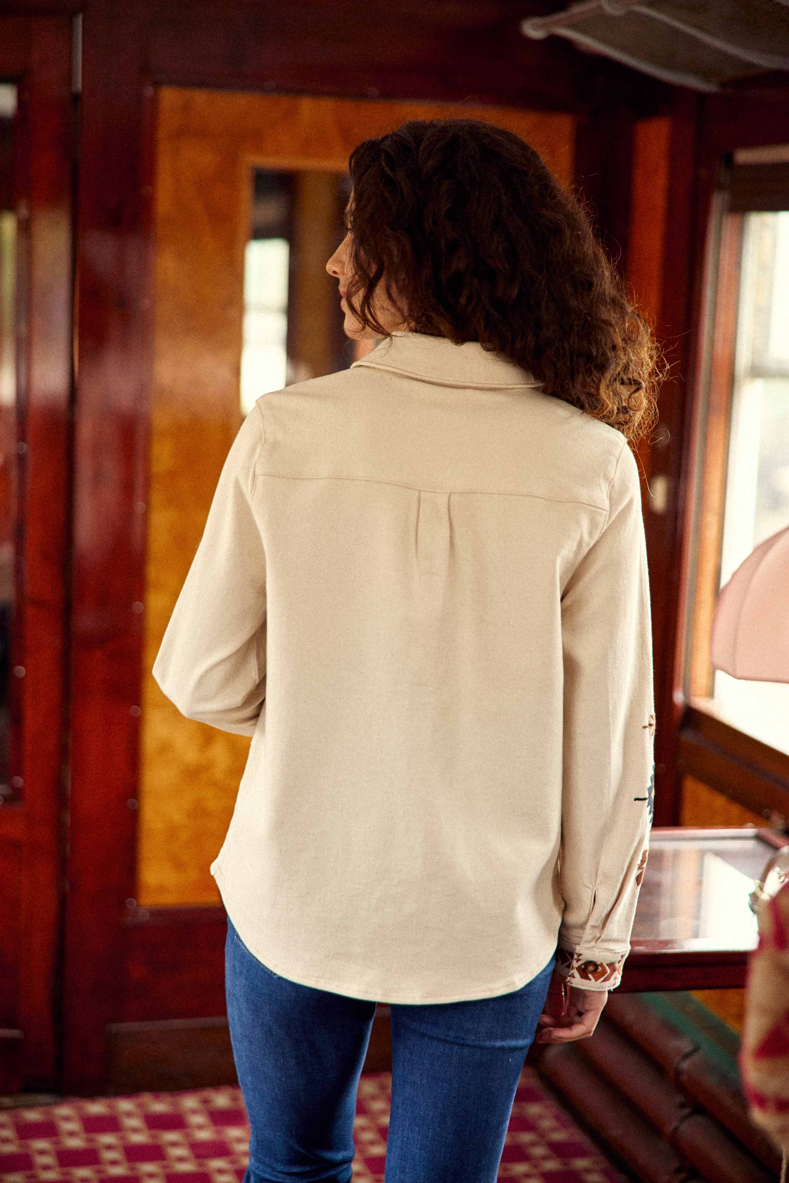 Veste chemise ecru - Clems