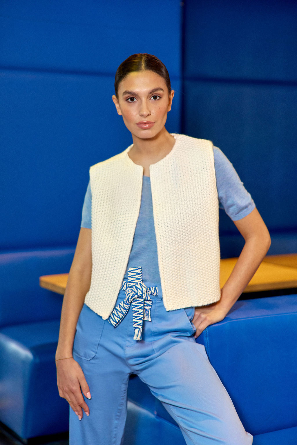 Gilet sans manches blanc - Crea