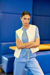 Gilet sans manches blanc - Crea