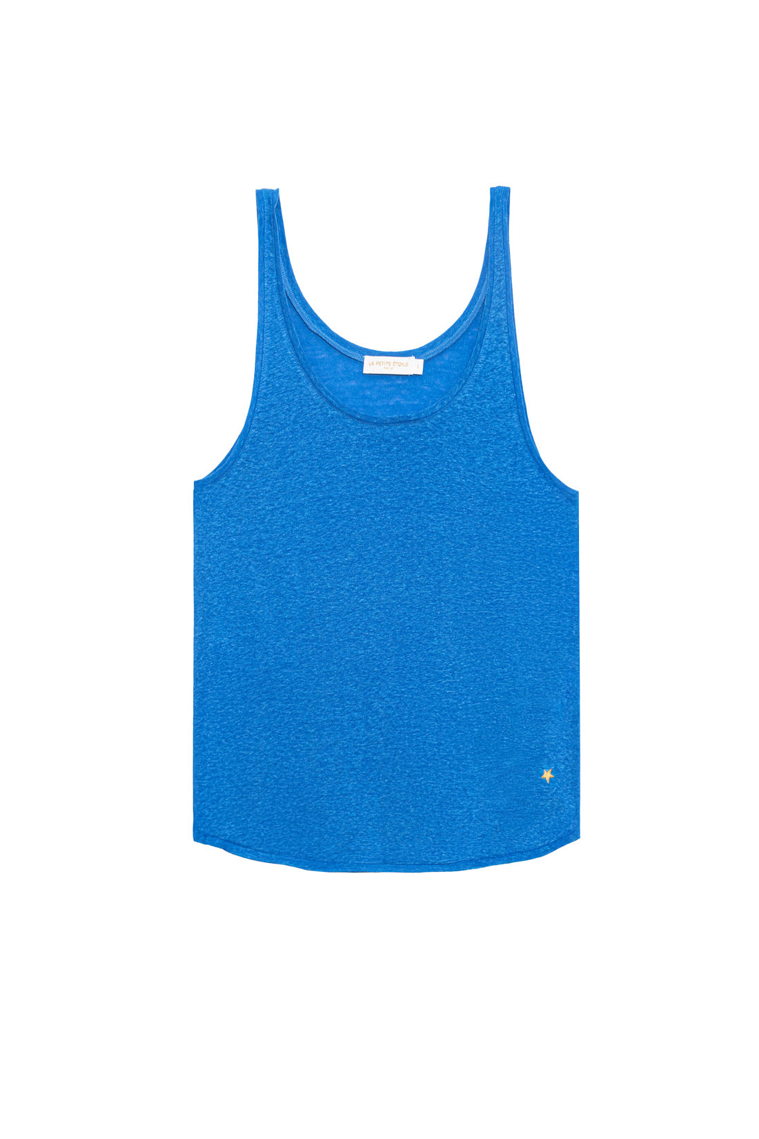 Débardeur col rond bleu - Diane