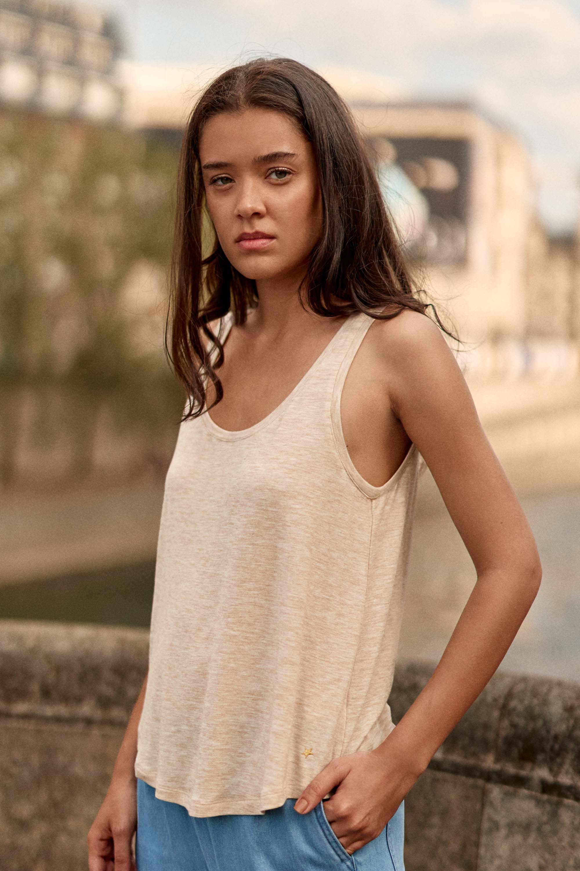 Débardeur beige - Diane