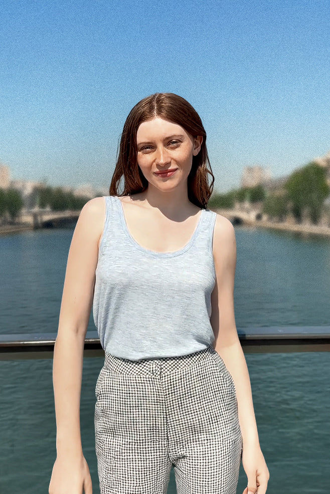 Débardeur bleu - Diane