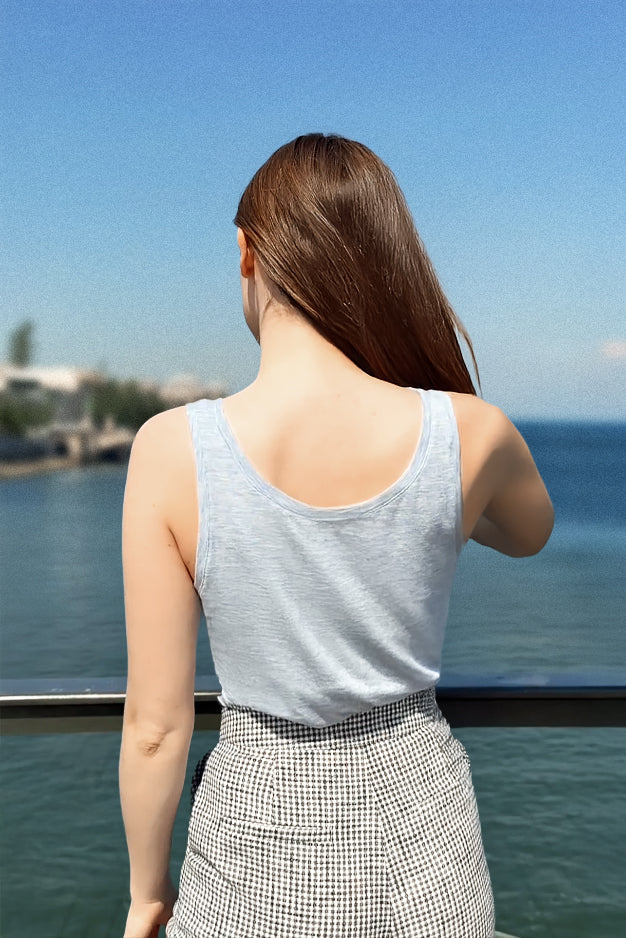 Débardeur bleu - Diane