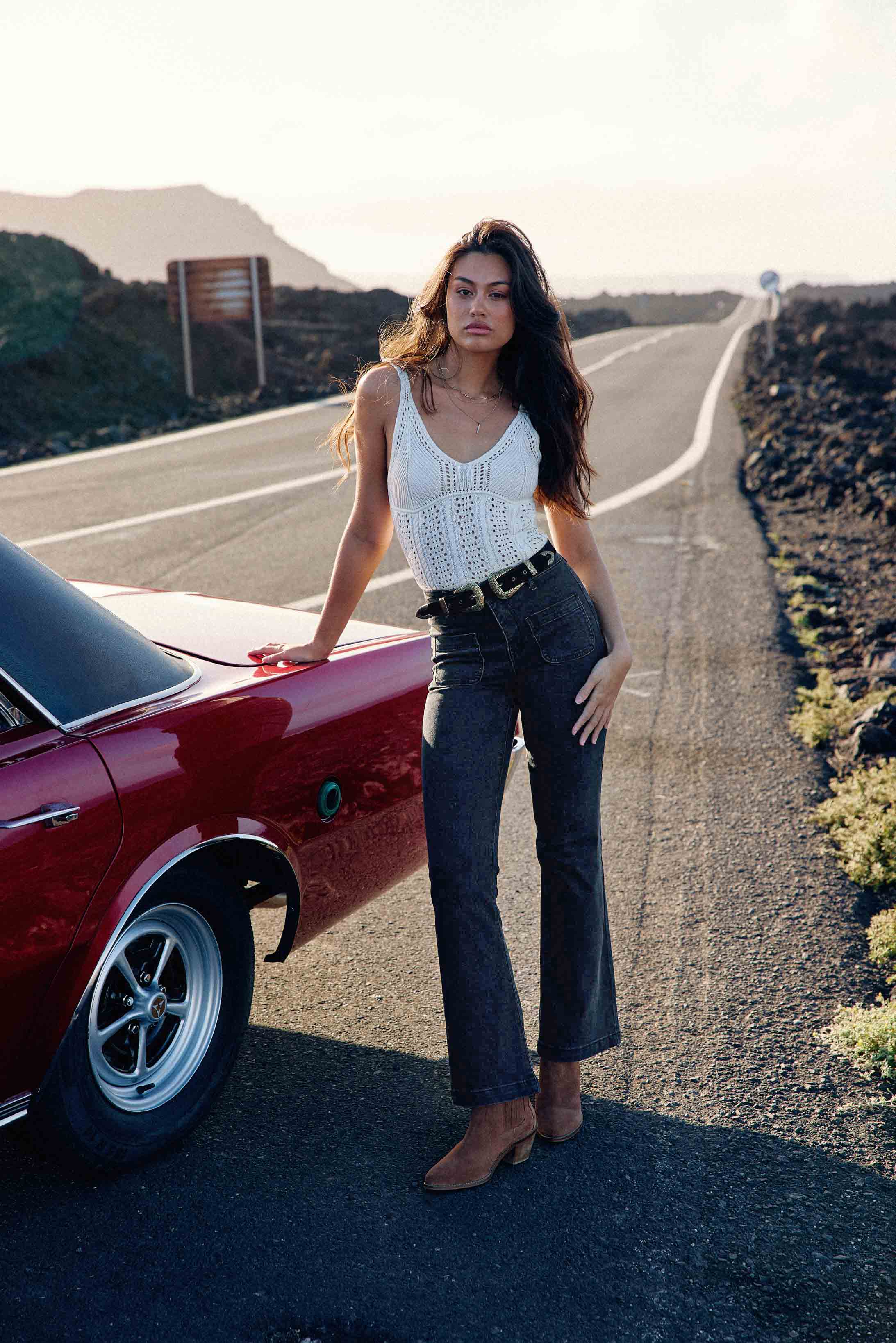 Débardeur fines bretelles écru - Dune