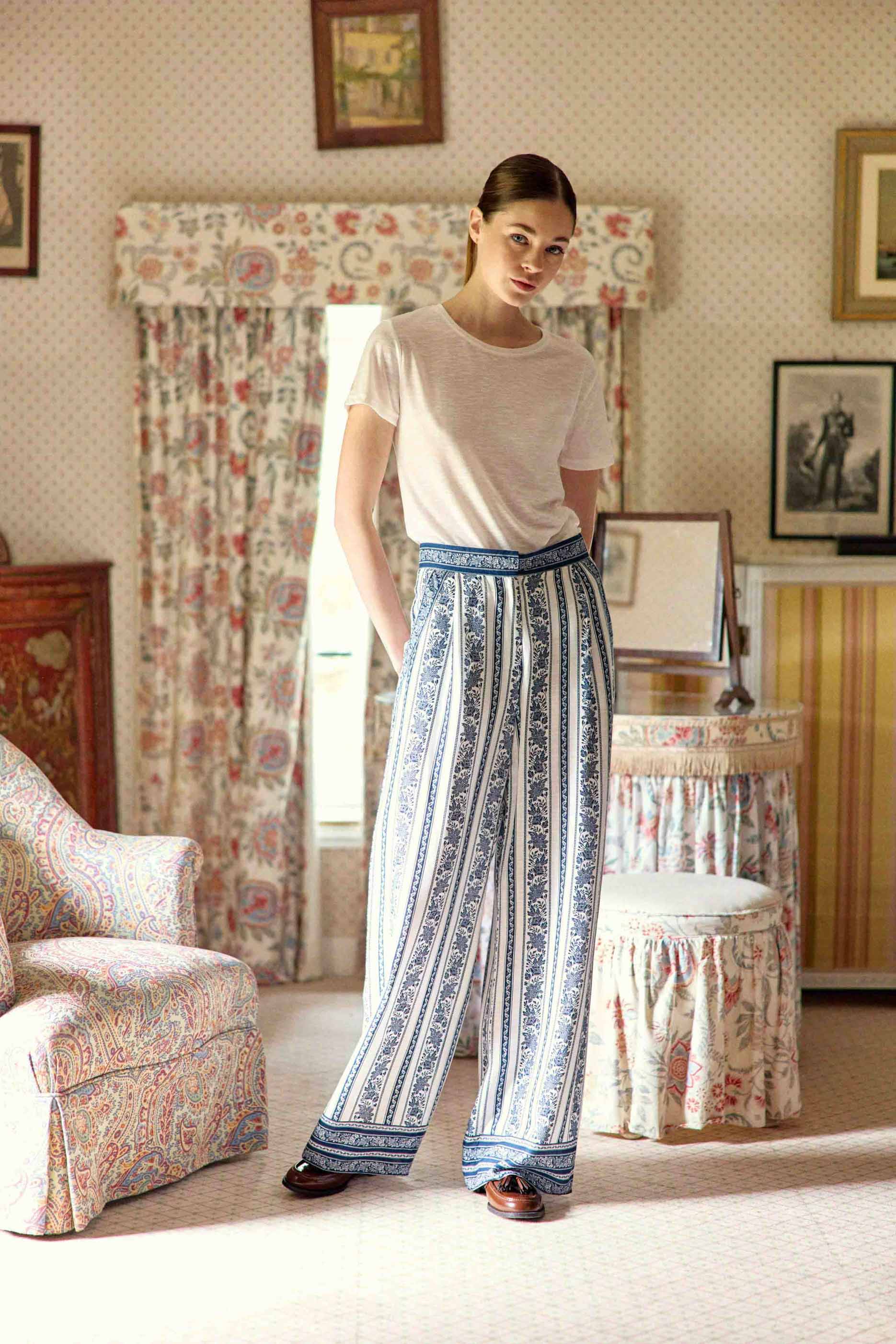 T-shirt col V Elva - Blanc