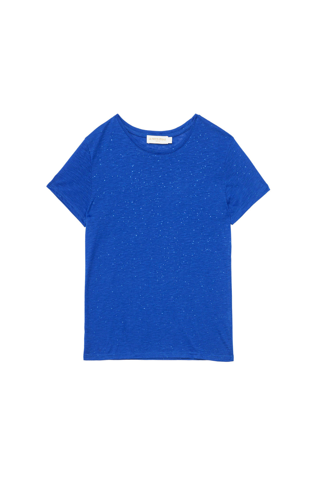 T-shirt col rond bleu - Elva
