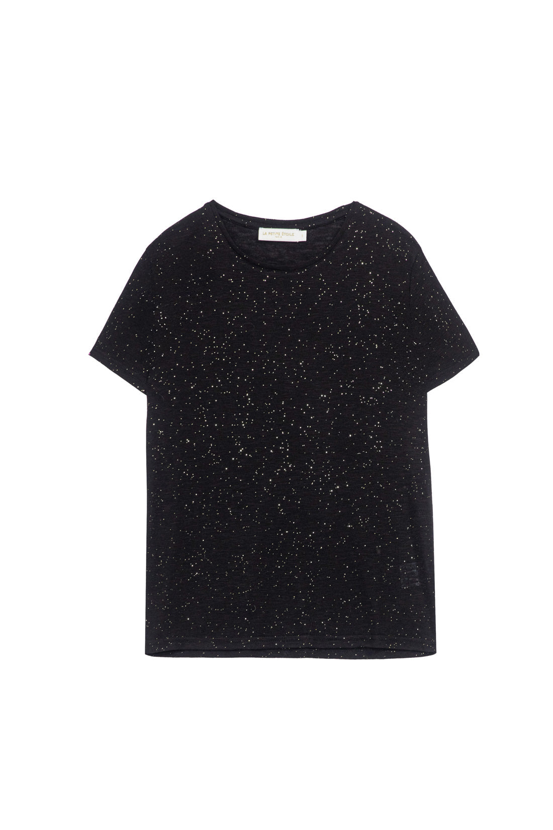 T-shirt col rond noir - Elva