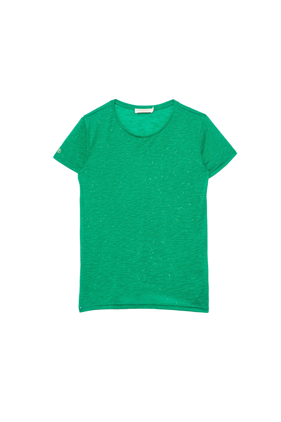 T-shirt col rond vert - Elva