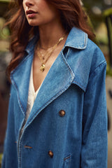 Trench en denim stone - Farago