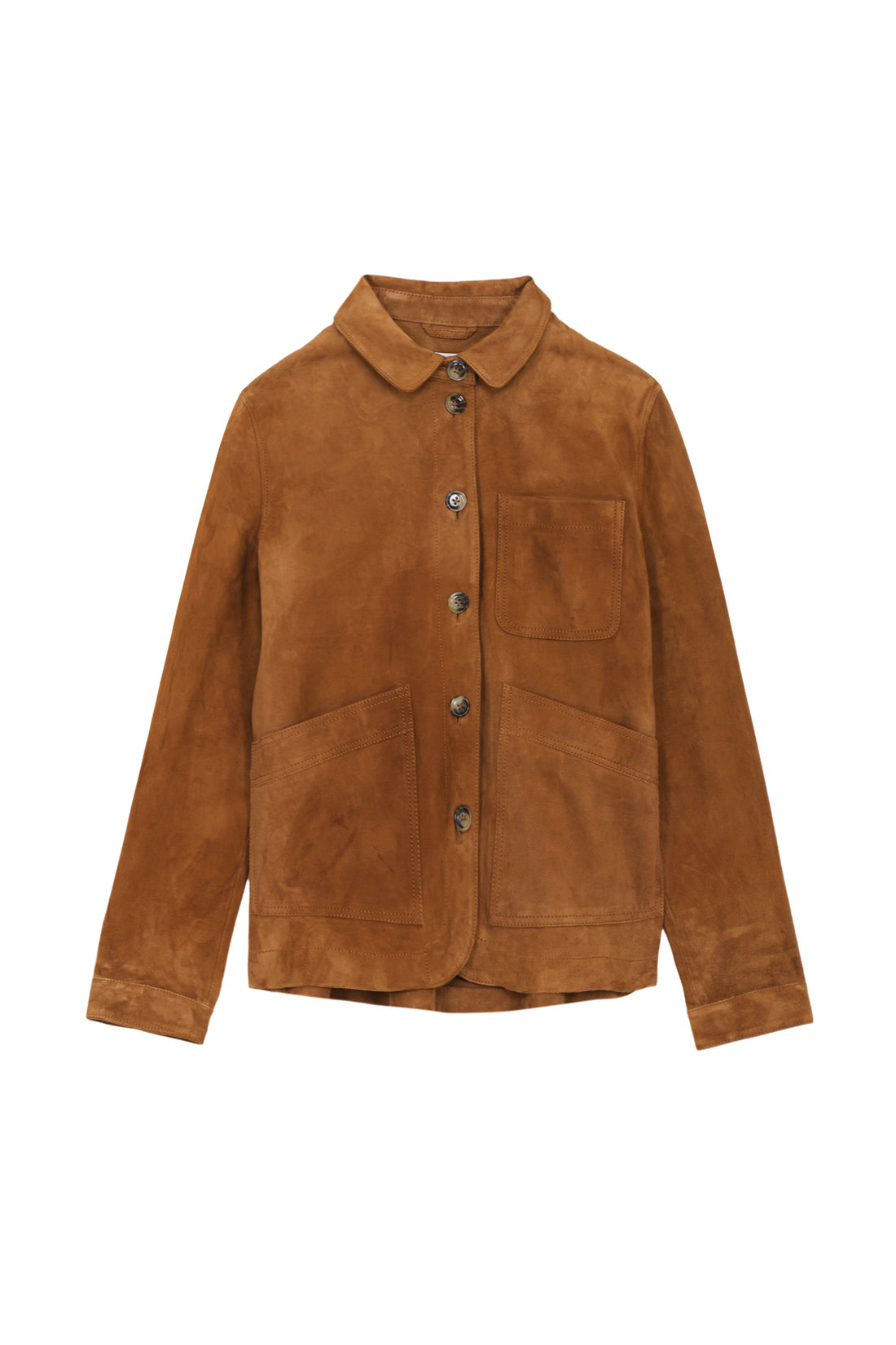 Veste en cuir camel - Fauline