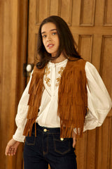 Veste cuir camel - Fay