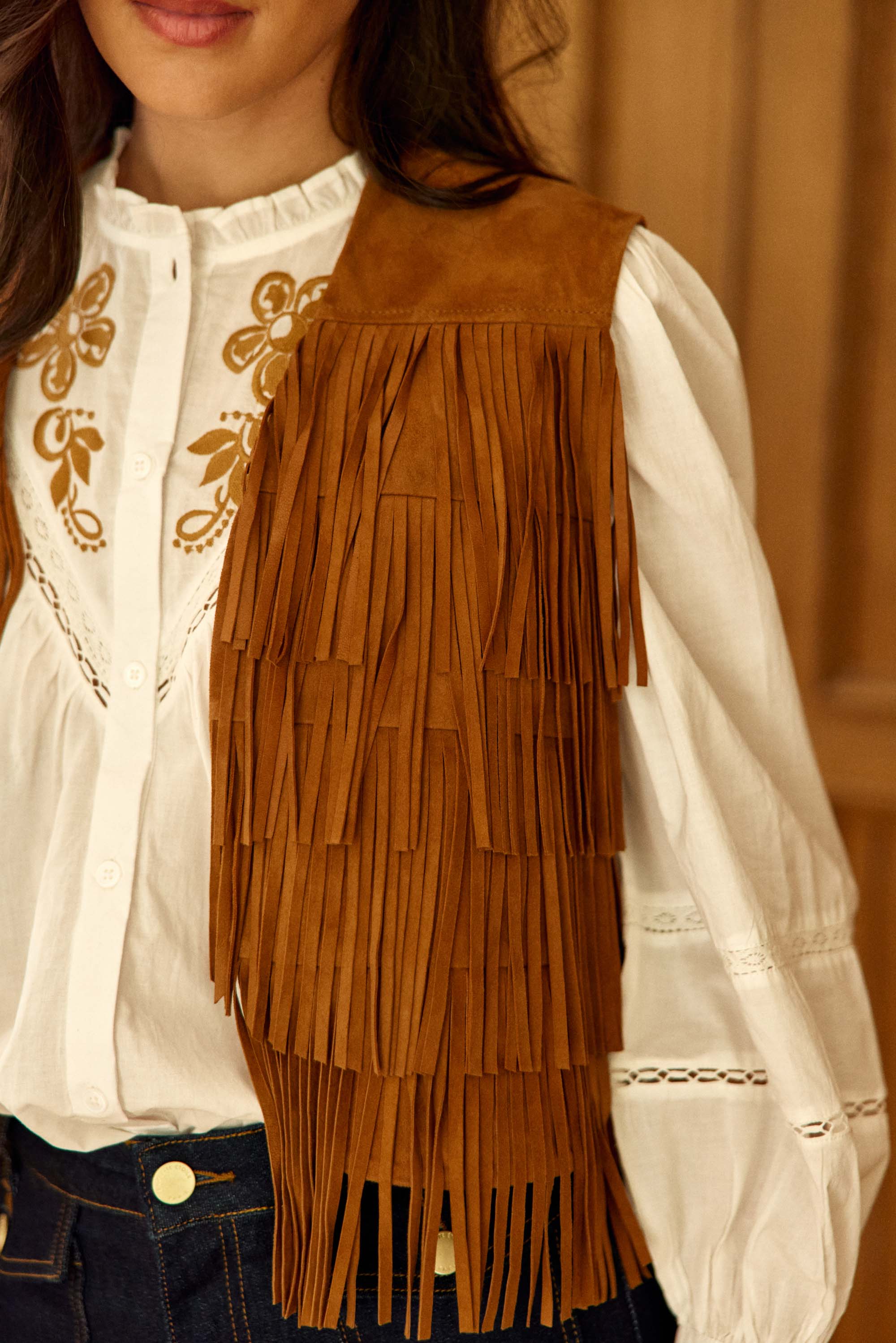 Veste cuir camel - Fay