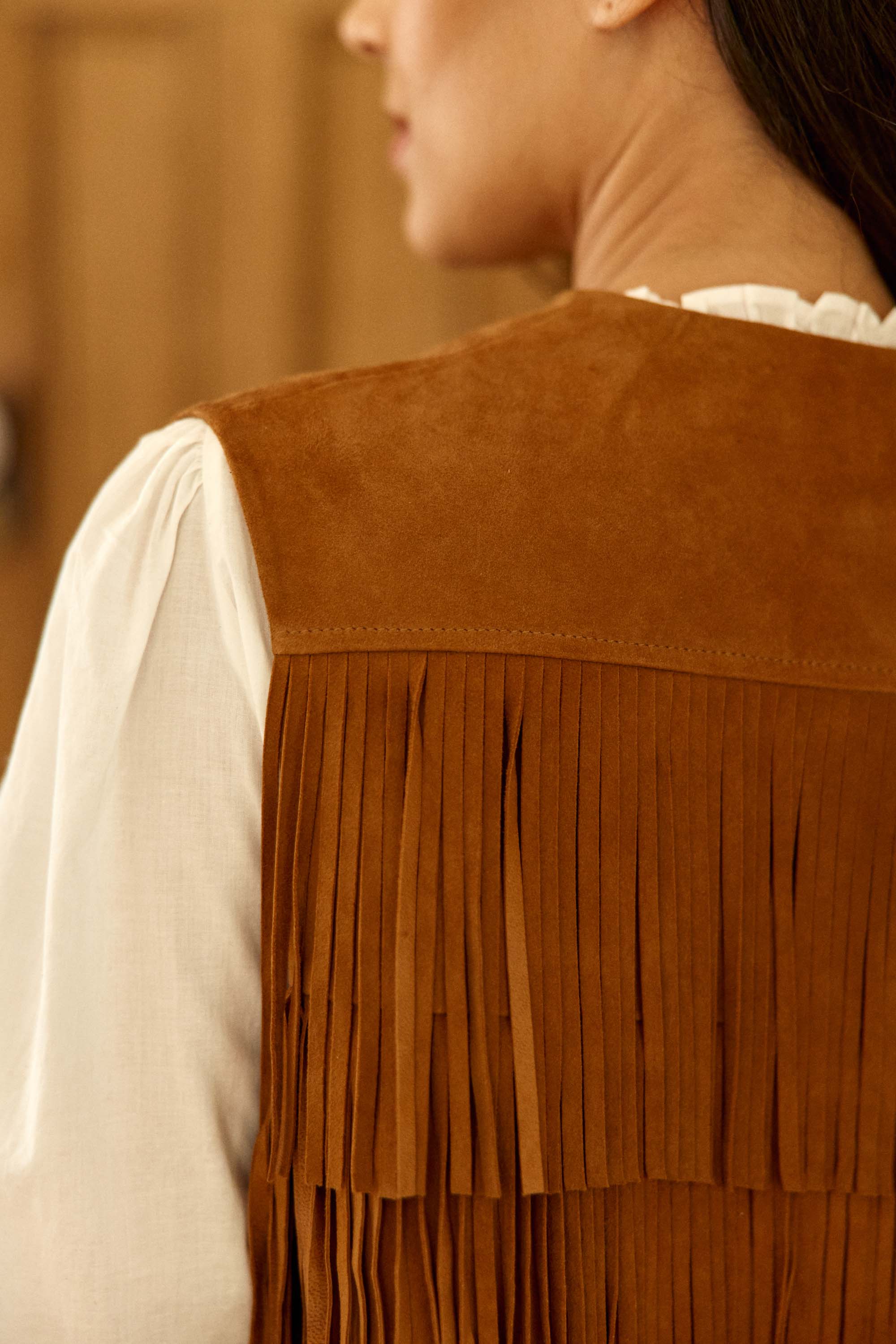 Veste cuir camel - Fay