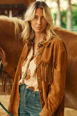 Veste cuir camel - Floris