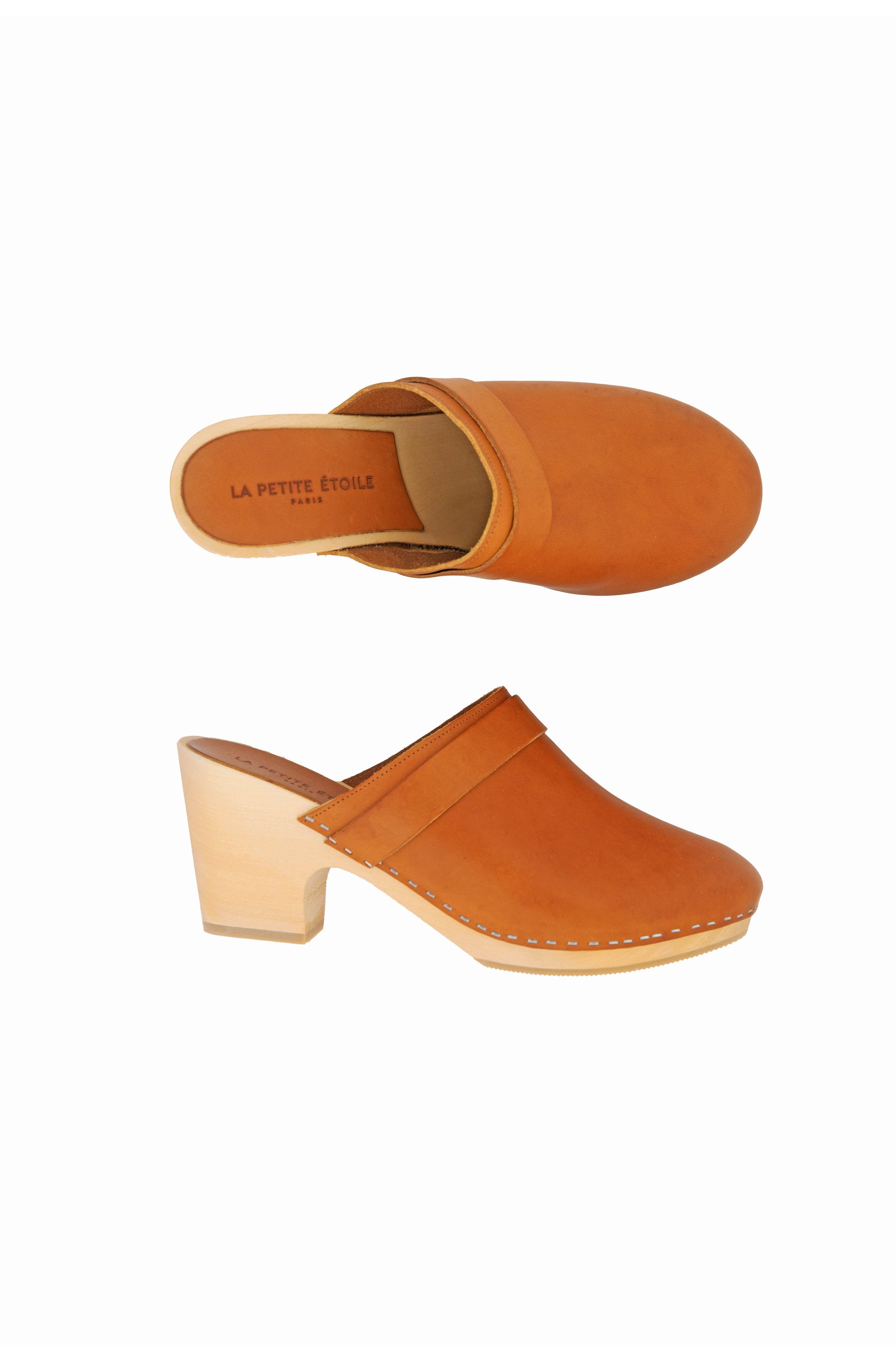Sabots cuir camel - Gabriel