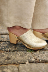 Sabots cuir doré - Gabriel