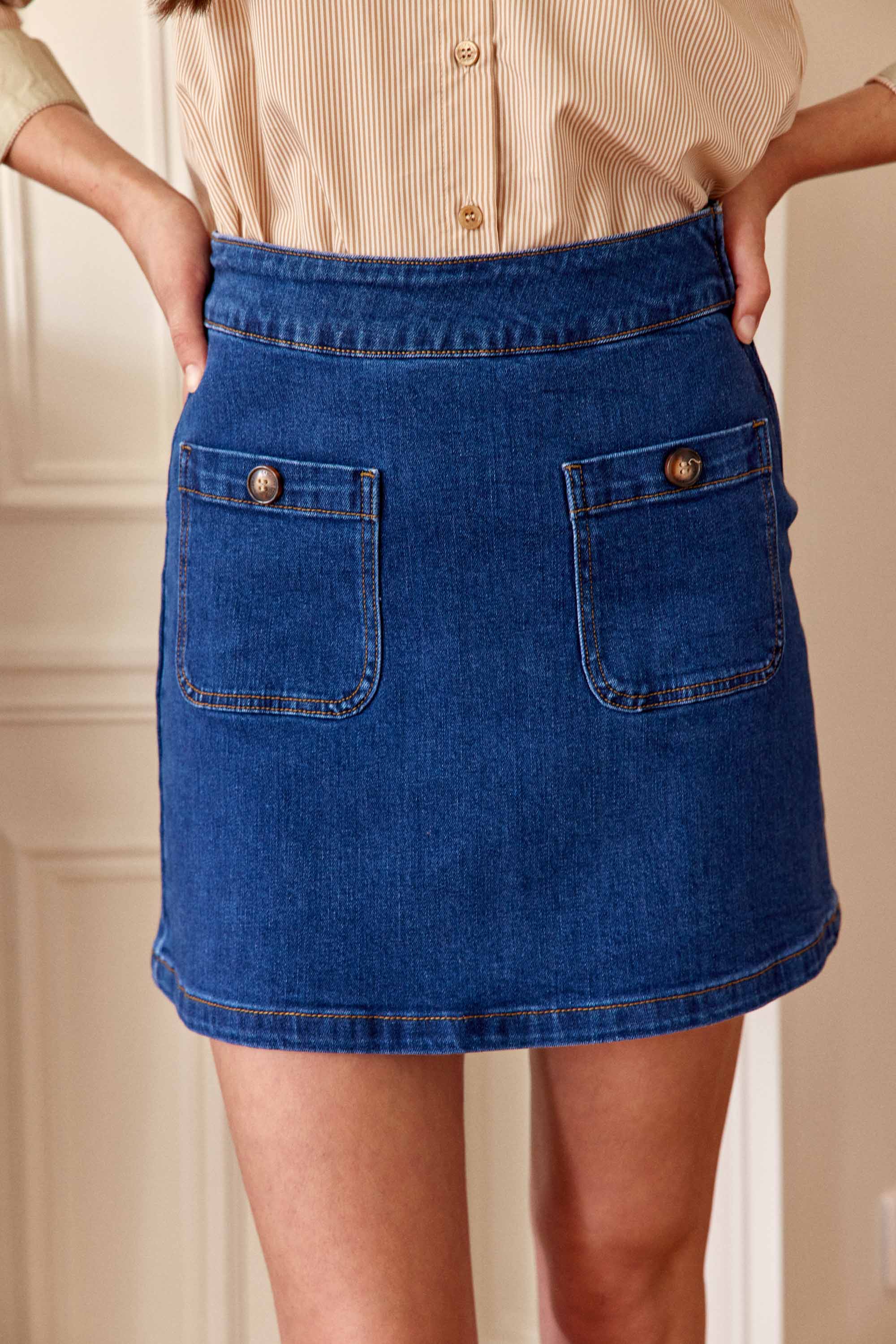 Jupe courte denim - Jada