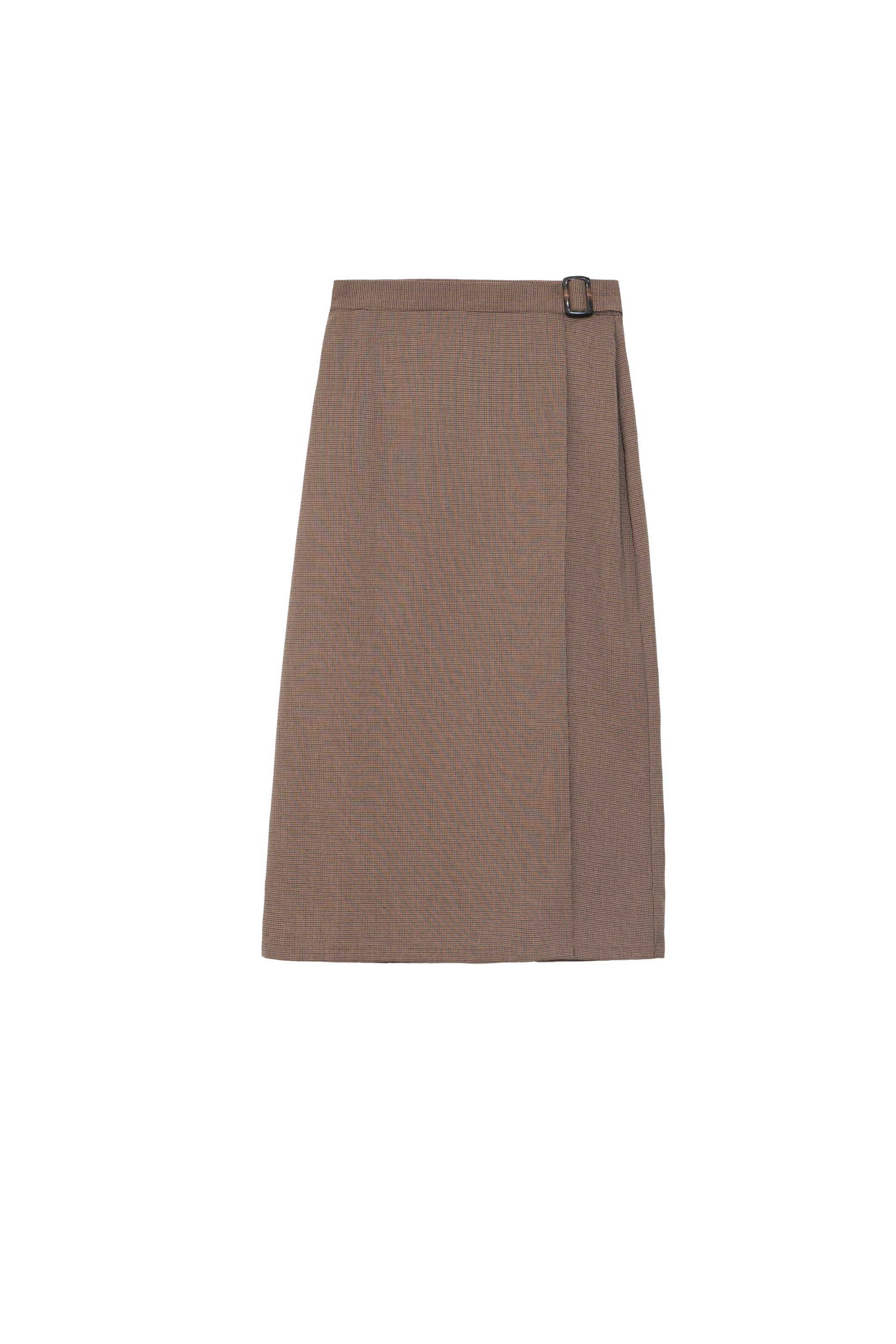 Jupe portefeuille marron - Jaden