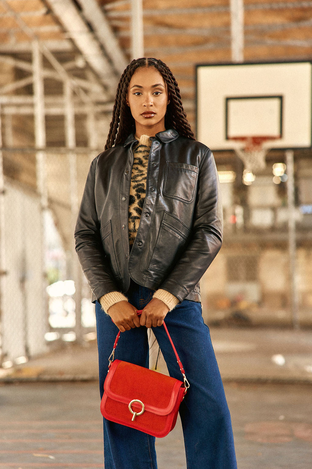 Sac en cuir rouge - James