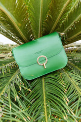 Sac en cuir vert - James