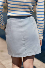 Jupe courte ciel - Jamie