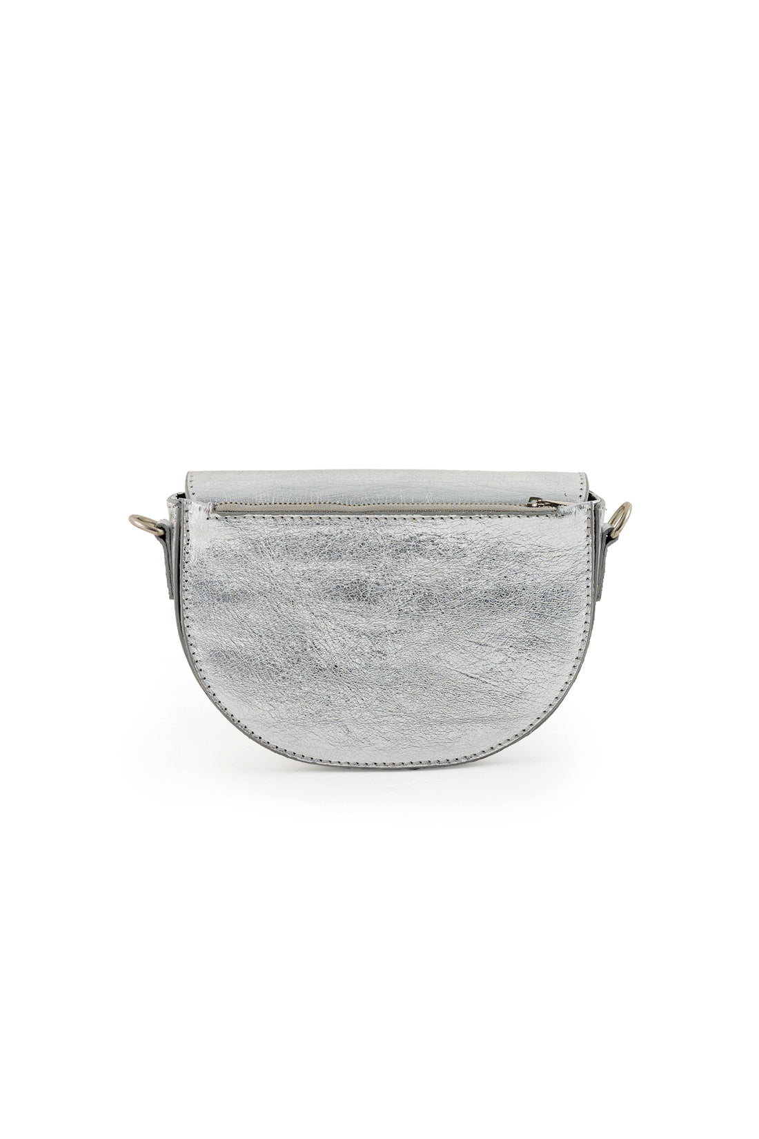 Sac en cuir argenté - Jim