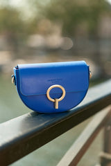 Sac en cuir bleu - Jim