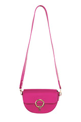 Sac en cuir fuchsia - Jim