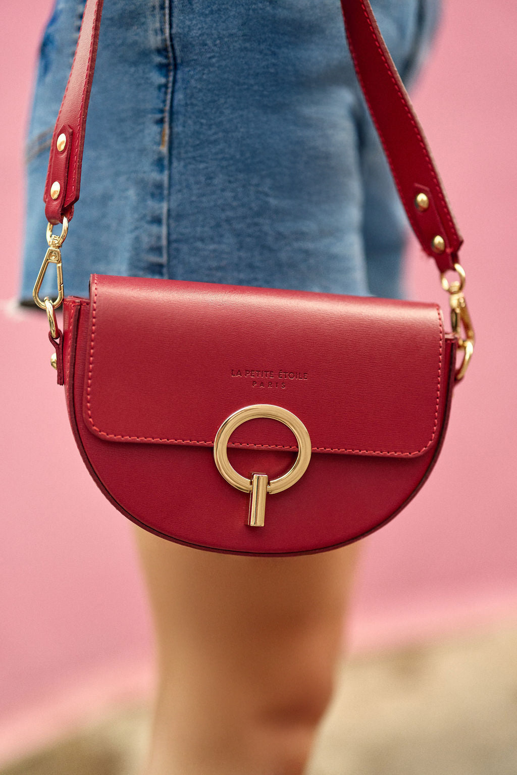 Sac en cuir rouge - Jim