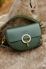 Sac en cuir vert foncé - Jim